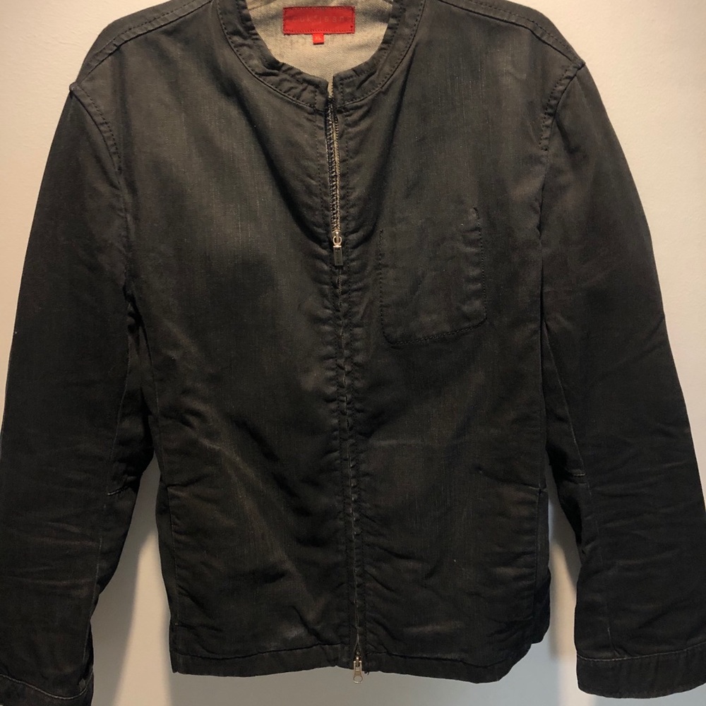 Unisex French Connection denim zip front denim jacket